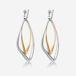 Pianegonda Orecchini doppi pendenti - CONVERSUS - Argento 925‰, Oro 9 kt