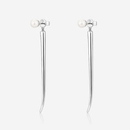 Pianegonda Orecchini pendenti con perle naturali - CUSPIS - Argento 925‰