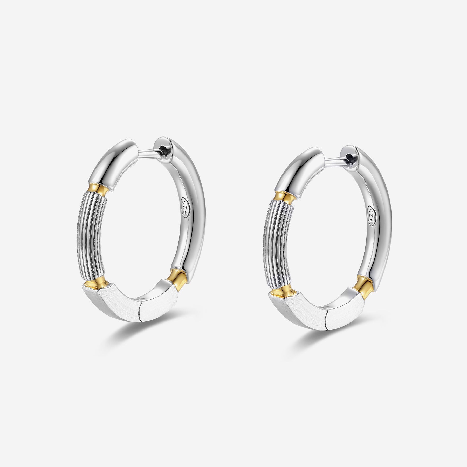 Pianegonda Orecchini a cerchio - IMPERFECTUM - Argento 925‰, Finitura dorata