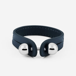 Pianegonda Bracciale in pelle - ASSOLUTO - Argento 925‰