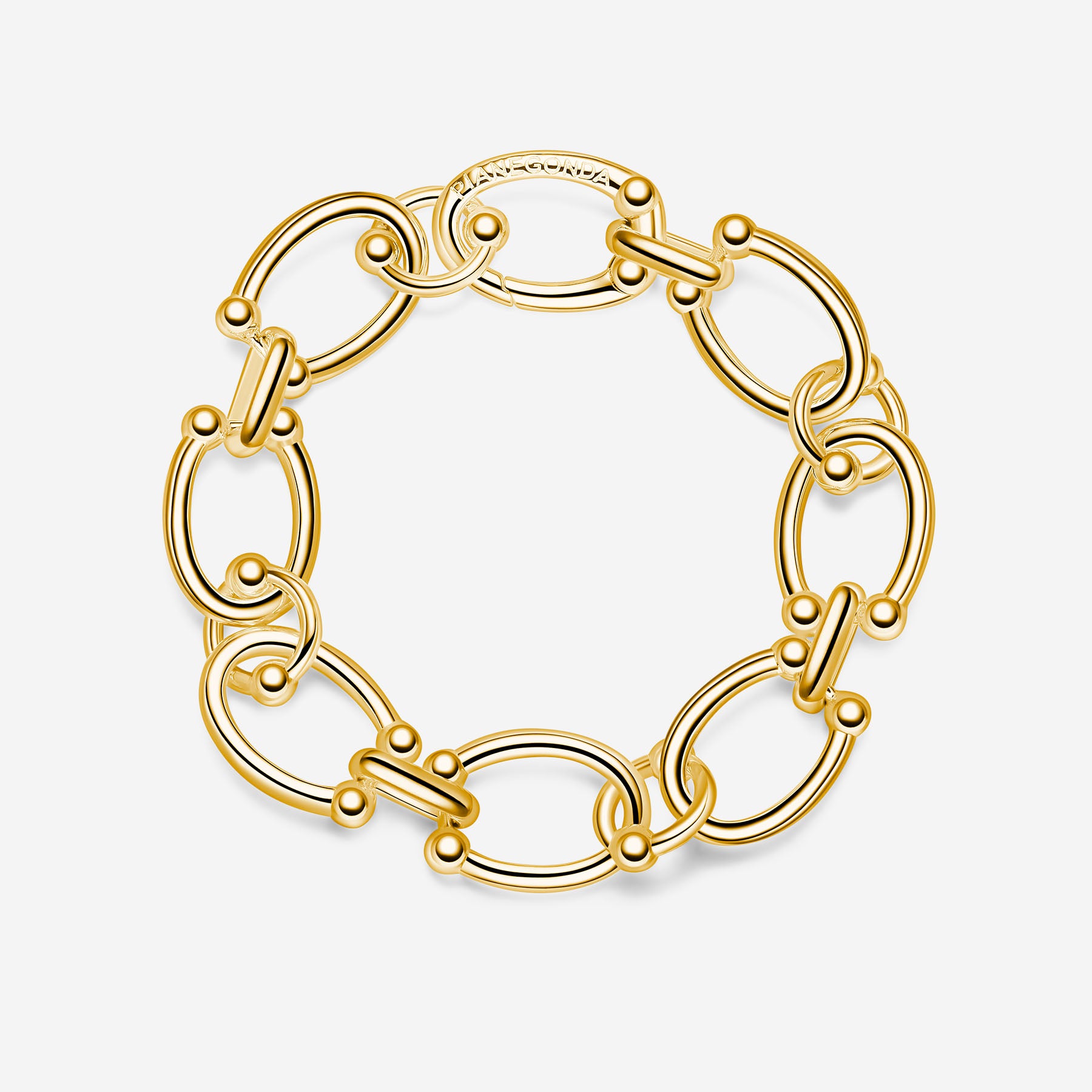 Pianegonda Bracciale a catena - ASSOLUTO - Argento 925‰, Finitura dorata
